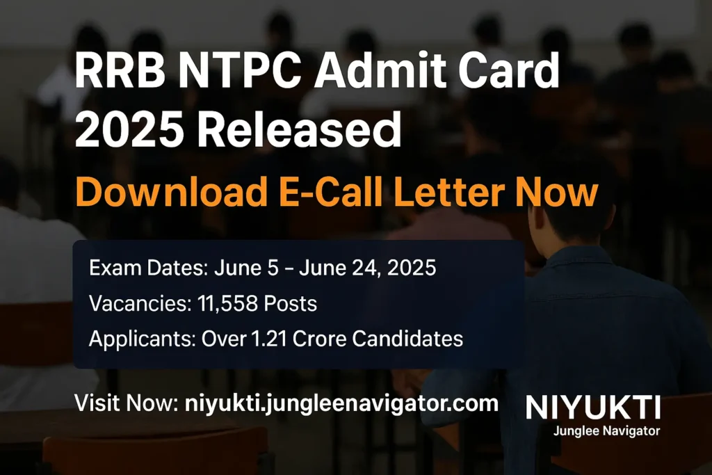 RRB NTPC Admit Card 2025– Download CBT-1 Hall Ticket Now 1 RRB NTPC Admit Card 2025