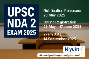 UPSC NDA 2 Exam 2025 Notification, Apply Dates, Eligibility