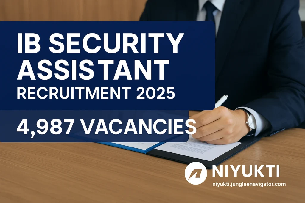 IB Security Assistant Recruitment 2025