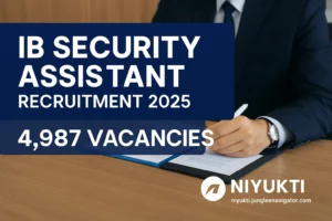 IB Security Assistant Recruitment 2025: 4,987 Vacancies | Sarkari Exam Updates