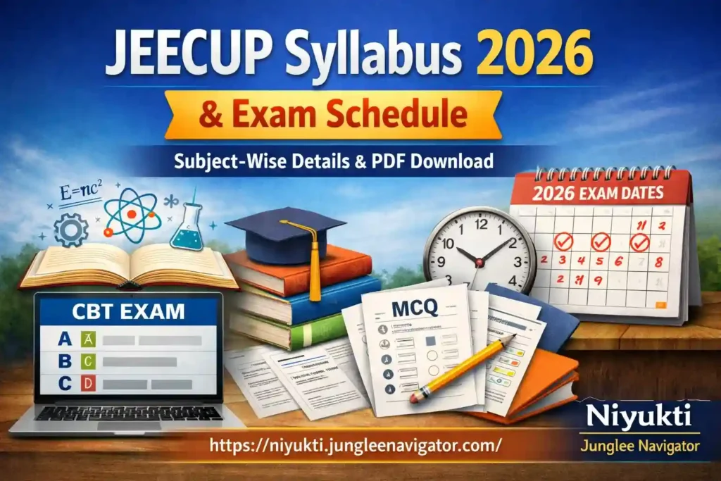 JEECUP Syllabus 2026 and JEECUP Exam Schedule – Complete Subject-wise Details, Exam Pattern & PDF Download