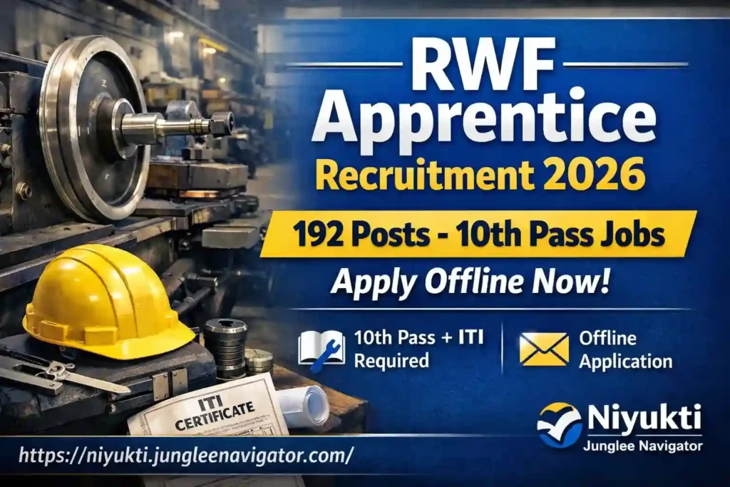 Rail Wheel Factory (RWF) Apprentice Recruitment 2026