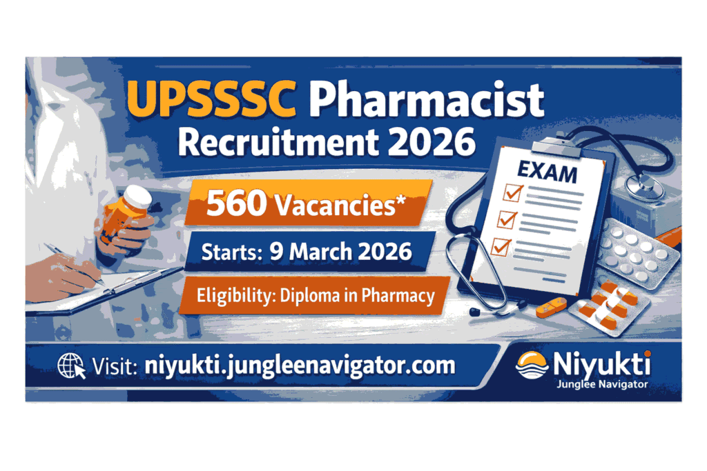 UPSSSC Pharmacist Recruitment 2026